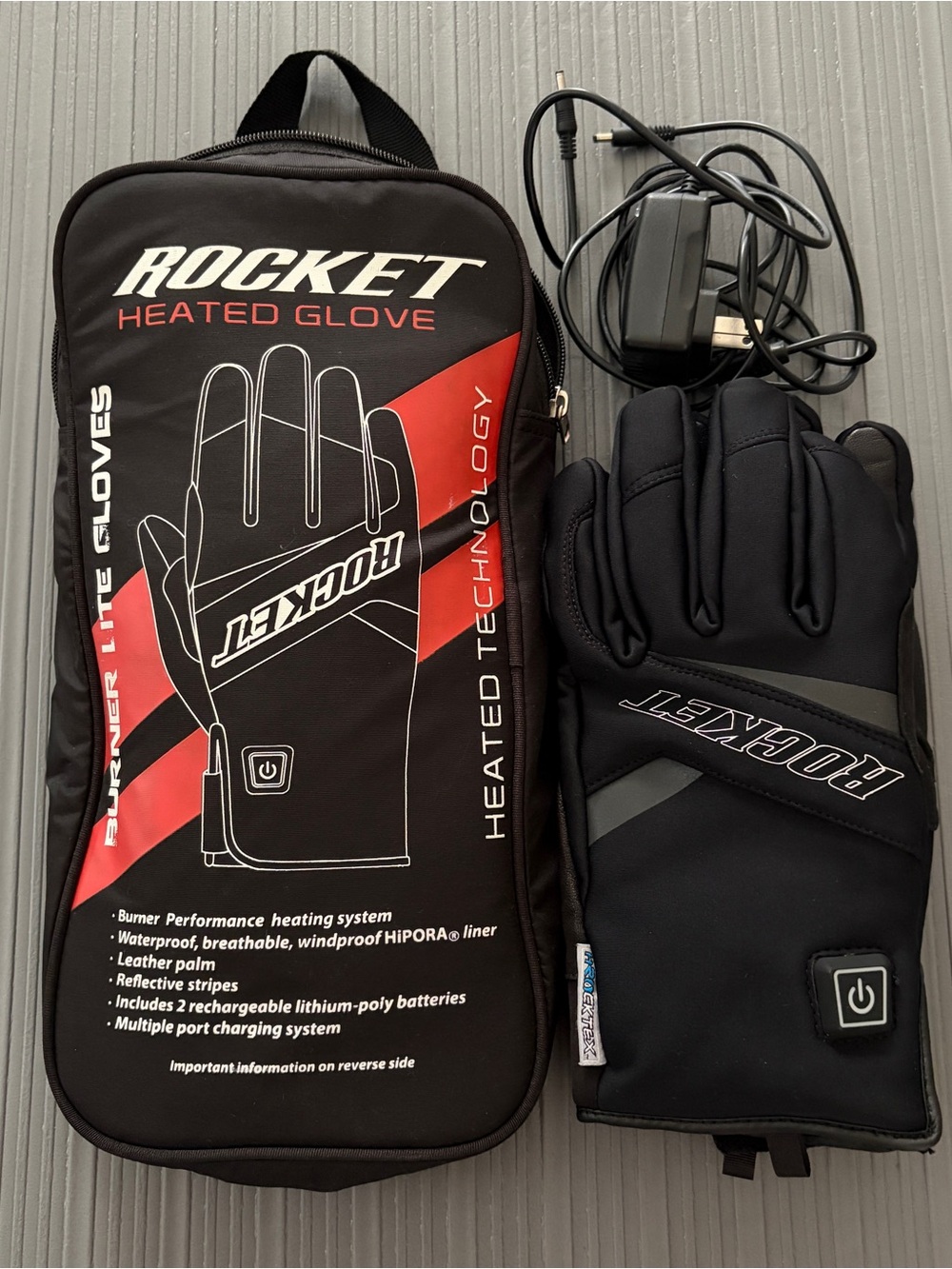 XL Joe Rocket Burner Heated Gloves